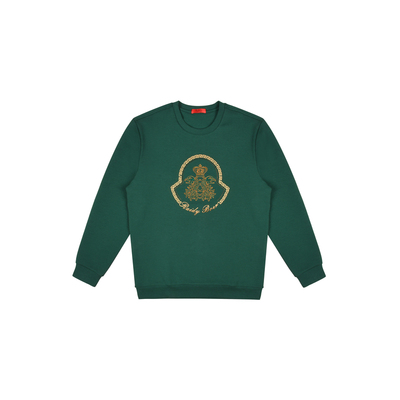 【空气棉】Raidy Boer/雷迪波尔秋冬男士新刺绣烫钻圆领卫衣6034