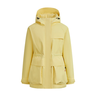 Navigare意大利小帆船黄色时尚带帽羽绒服女冬季新款三防加厚外套