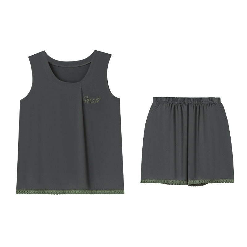 妮狄娅夏季柔软棉简约休闲家居服