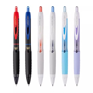 日本UNI三菱UMN-307-38按动中性笔Signo格纹笔杆0.38顺滑型水性笔