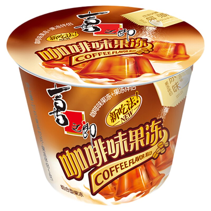 喜之郎粘粉果冻草莓蓝莓抹茶咖啡