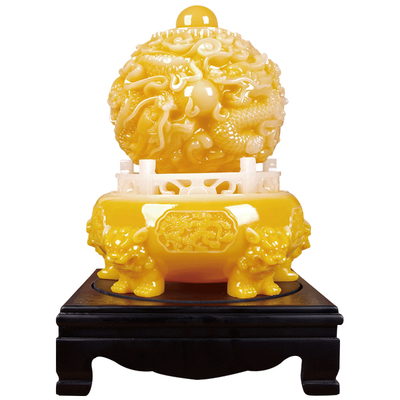 乾坤时来运转龙鼎客厅玄关摆件