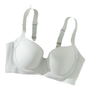 傲思曼薄款内衣女聚拢防下垂光面无痕收副乳大胸显小大罩杯文胸罩