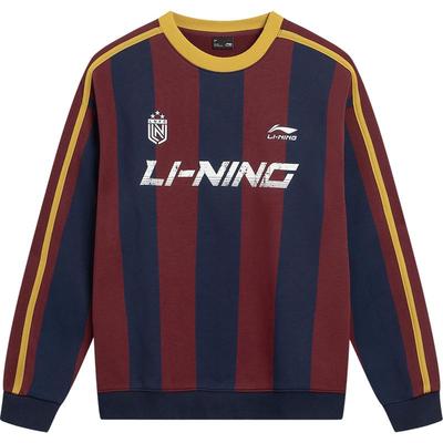 李宁球迷风情侣圆领无帽卫衣