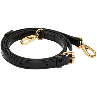 高档真皮宽包带黑色c针扣调节单肩带斜挎m长包包配件替换细背带子