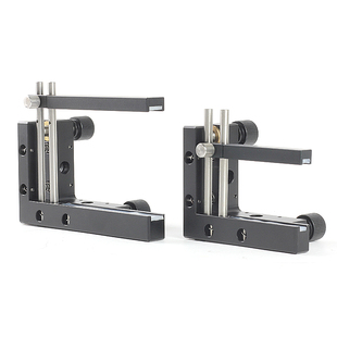 二维调整方形镜片架柱面透镜双轴可调节座反射分光镜安装可调高度