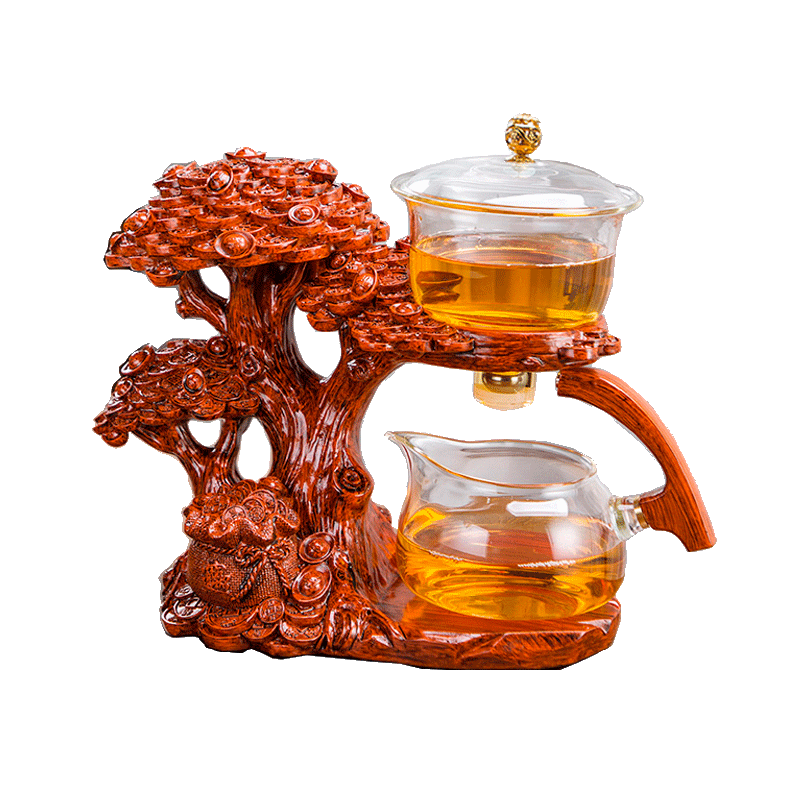 玻璃自动茶具套装家用感应泡茶壶功夫茶杯高档办公室懒人泡茶神器