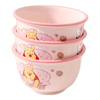 雅诚德陶瓷碗卡通维尼熊家用