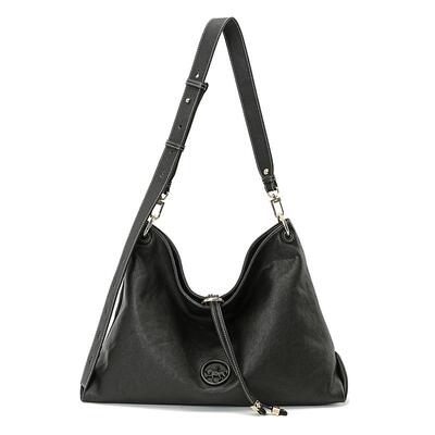 WHY女包植鞣皮HOBO摇摇包慵懒风