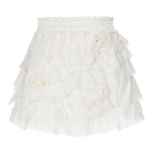 【Angelababy同款】lefame拉飞姆25冬季新款层叠欧根纱洛可可半裙