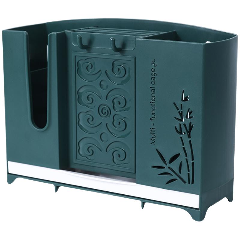 壁挂式塑料沥水置物架餐具筷子筒