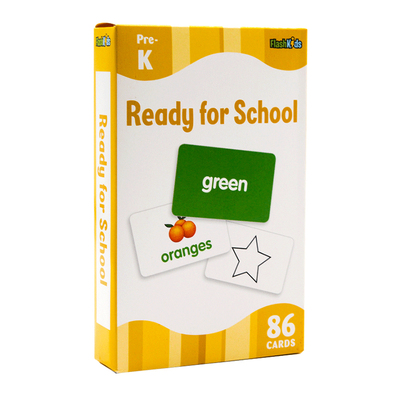 进口英文原版正版 Ready for School (FlashKids Flash Cards) 86张英文卡片 幼儿早教益智卡