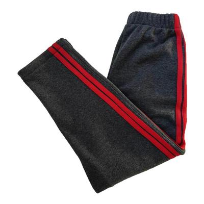 深灰色校服裤子拼两道暗红杠