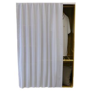 柜子遮挡帘魔术贴衣柜橱柜布帘子防尘柜门鞋柜书柜门帘遮丑杂物帘