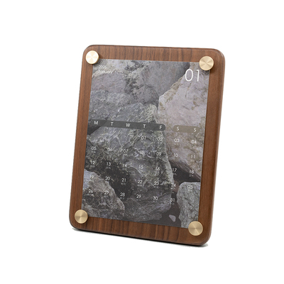 原创设计照片定制磁吸实木黄铜