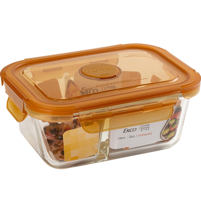 康宁玻璃保鲜盒可加热密封盒分隔