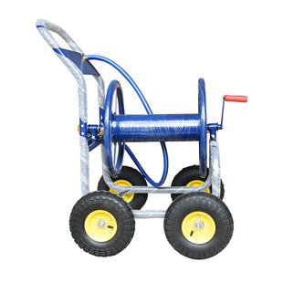 万吉手推大型绕50-150米金属6分水管软管收纳车架卷管器洗车浇花