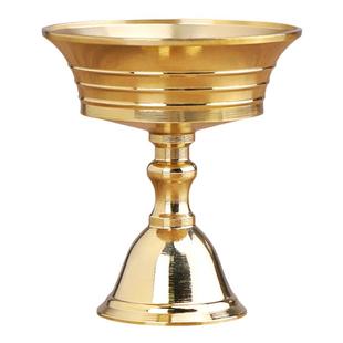 蜡烛烛台 酥油灯架托盘 纯铜插蜡台铜油灯供奉托台灯架的底座