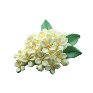 桂花车载香薰汽车空调出风口车用香水装饰摆件扩香石花朵车内饰品