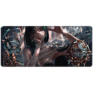 二次元动漫鼠标垫超大男生电竞游戏女笔记本电脑键盘书桌垫子防滑