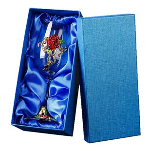 新款金箔白酒杯绿松石一口杯带把家用分酒器高档水晶玻璃小烈酒杯