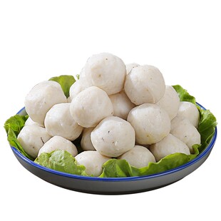 潮汕手打马鲛鱼丸纯手工Q弹嫩滑营养丰富弹牙爽口1000g新鲜食材