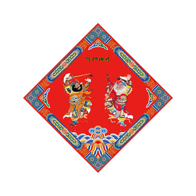 新款斗方磁吸门神单门钟馗镇宅