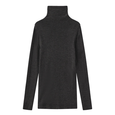 米图美雅碧修身保暖小高领打底衫