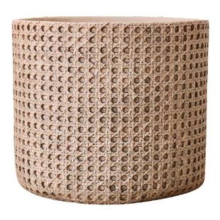 JOJO'S L. PD.inflow大口径北欧复古编织篮水泥混凝土花盆 | 流入