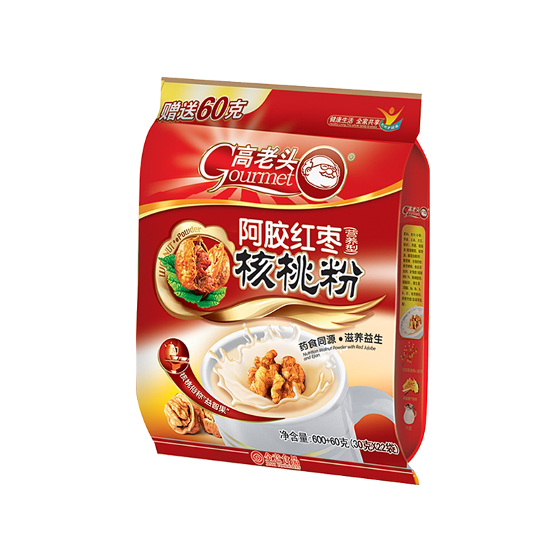 高老头阿胶红枣核桃粉660g营养早餐冲饮代餐饱腹食品中老年学生