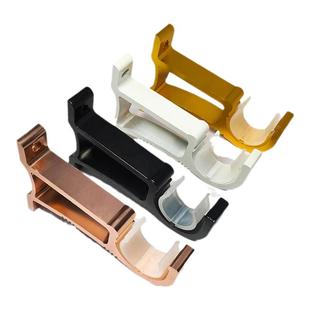 特厚窗帘罗马杆铝合金支架底座托架配件墙安装码固定单双杆顶侧装