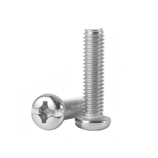 新款碳钢白锌十一字圆头螺钉圆机加长开关底盒面板螺丝盘头机钉M8