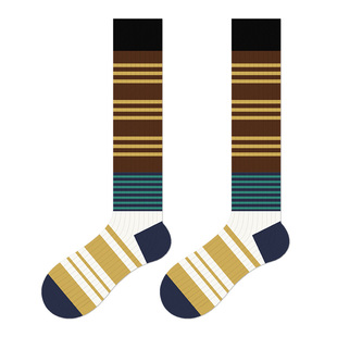 小腿袜秋冬运动袜子女ins潮条纹街头潮流网红高筒春秋款长筒袜子