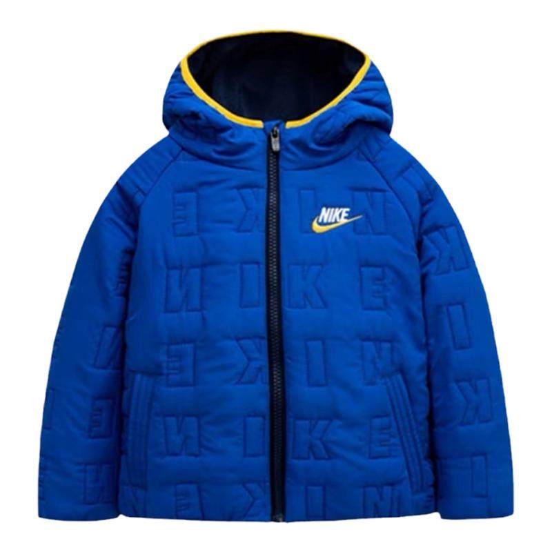 【限时特价】Nike耐克新款儿童保暖防风时尚亮色连帽棉服厚外套
