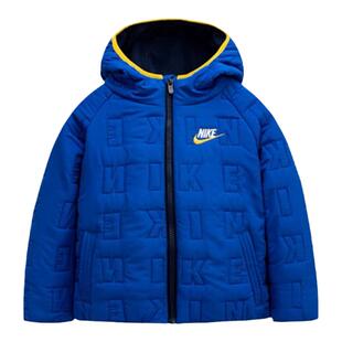 【特价】Nike耐克新款儿童保暖防风时尚亮色连帽棉服厚外套