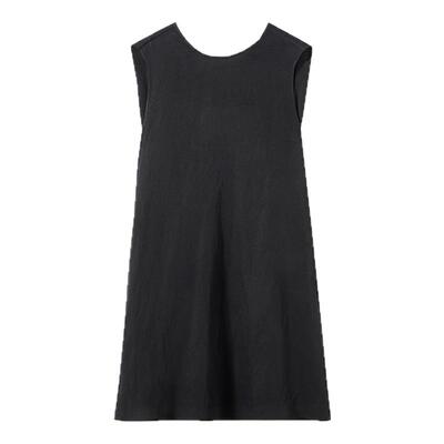 朗姿欧洲EiLEEN ELITEE设计感无袖黑色连衣裙礼服2025年夏季新款