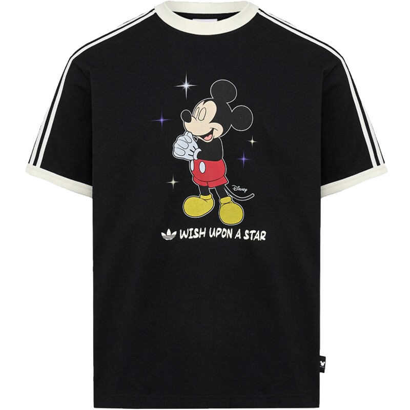 adidas阿迪达斯三叶草夏季男女运动休闲圆领米老鼠短袖T恤KT7774
