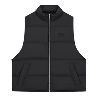 【经典触感】BONELESS基础印花羽绒马甲冬季保暖刺绣宽松加厚外套