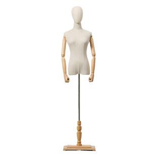 服装店模特道具女半身人台韩版带头展示架橱窗全身人体婚纱模特架