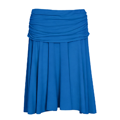 WellD 羽毛系列 巨幅裙摆 澳洲美利奴羊毛褶皱半身裙子女翻边伞裙