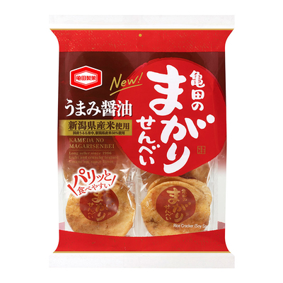 日本进口烤制仙贝饼干现货秒发
