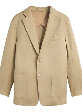 GANT/甘特男士棉麻混纺单西服