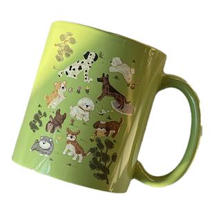 JOJO'S L. PD.North.春天卡通踏青小狗马克杯陶瓷水杯 | 取北