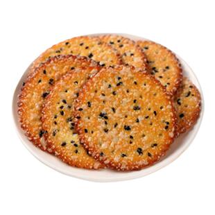 早餐薄脆饼干黑芝麻王层层酥童年休闲食品小吃网红小圆饼干黑芝麻
