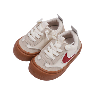 TOPSTAR儿童运动鞋软底帆布鞋倒钩运动板鞋秋季新款魔术贴单鞋子