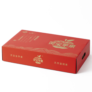 大果有标志河南三门峡灵宝寺河山sod苹果礼盒装新鲜脆甜礼盒装