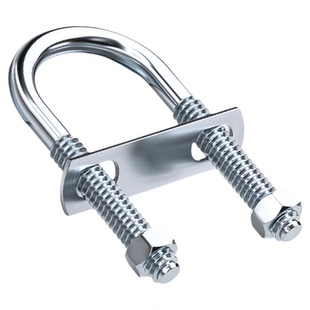 带螺母挡板套装镀锌碳钢U型螺栓螺丝U形卡U型管卡管夹固定卡扣骑