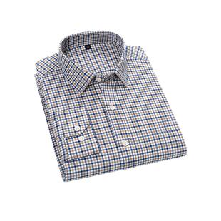 【100%新疆长绒棉】红豆男装全棉磨毛格子衬衫2026年春季亲肤纯棉