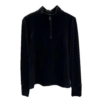 双面德绒立领半拉链卫衣上衣