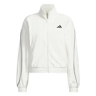 阿迪达斯外套女装2025秋季新款针织垂坠挺阔休闲宽松夹克KC0017